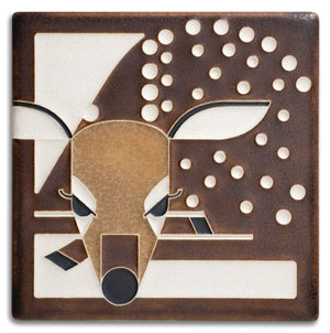 Fawn Brown  Tile - 6" x 6"