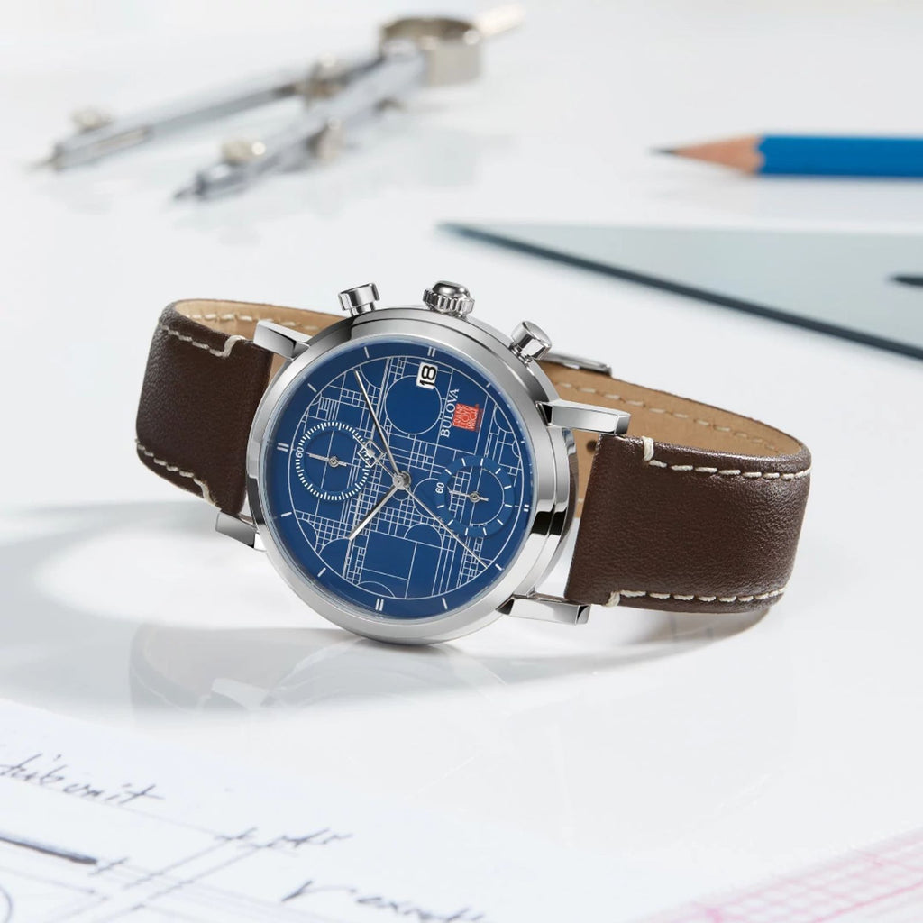 Watch - Frank Lloyd Wright - Blueprint Chronograph