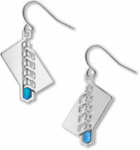 Earrings - Midway Gardens - Blue