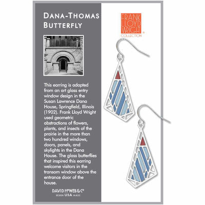 Earrings - Dana Thomas Blue Butterfly