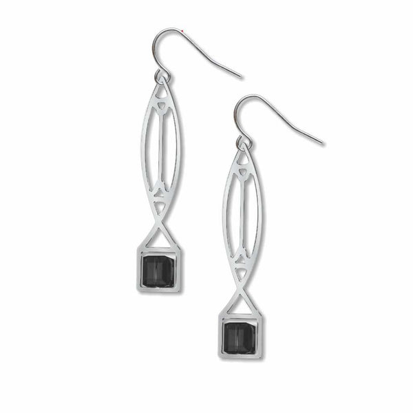 Earrings -  Winslow Black Lightscreen