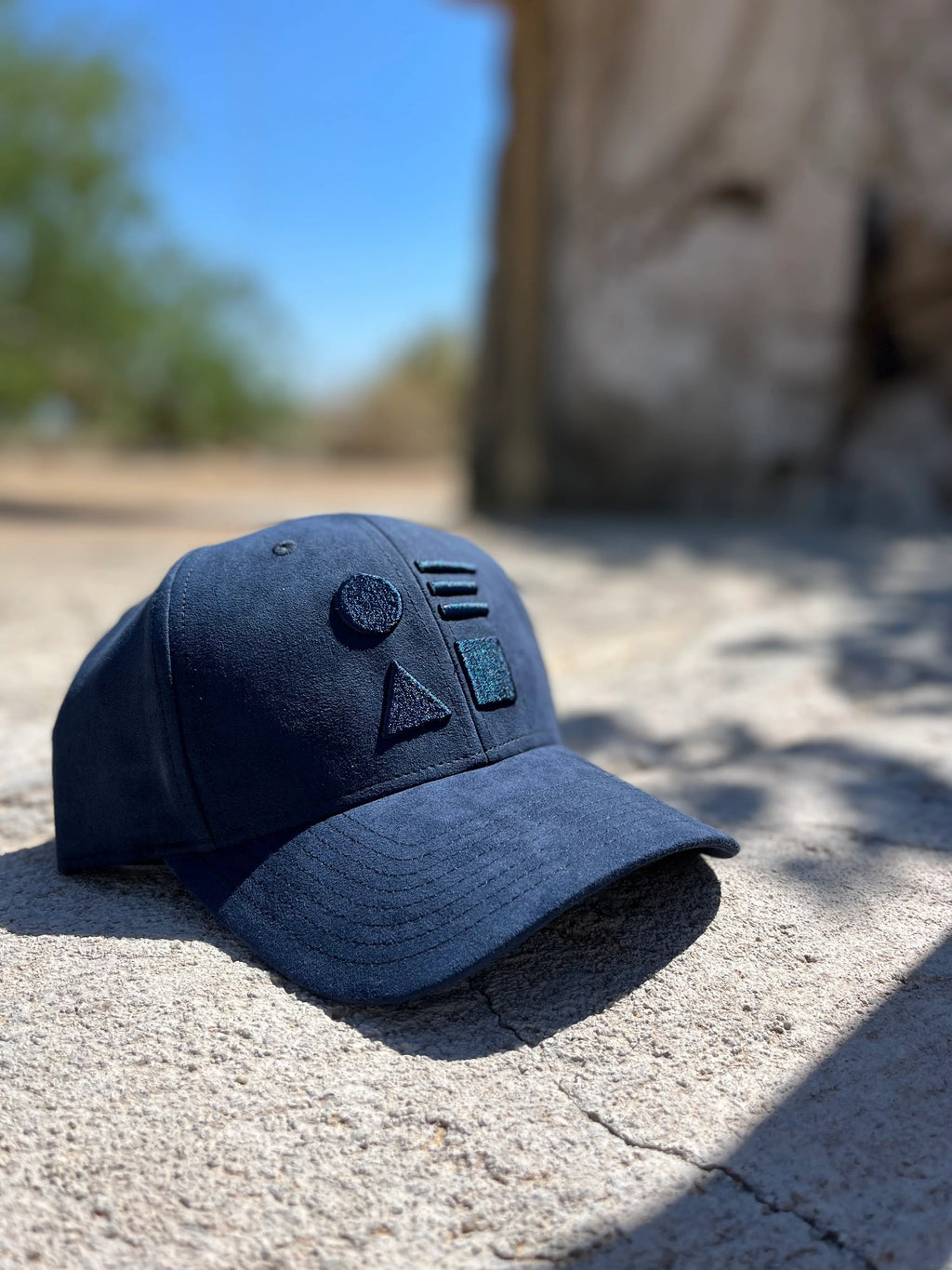 Frank Lloyd Wright Organic Commandments -  Navy Baseball Cap, Hat