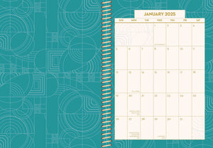 Frank Lloyd Wright 12 Month 2025 Planner Calendar