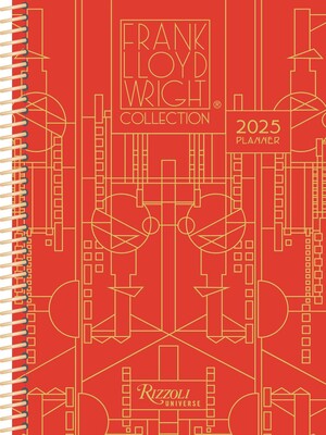 Frank Lloyd Wright 12 Month 2025 Planner Calendar