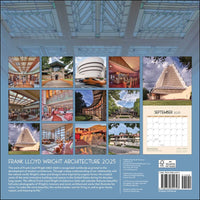 Frank Lloyd Wright Architecture 2025 Photography Wall Calendar