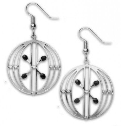 Earrings - Sullivan Elevator Door - Black