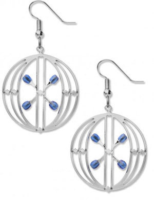 Earrings - Sullivan Elevator Door - Blue